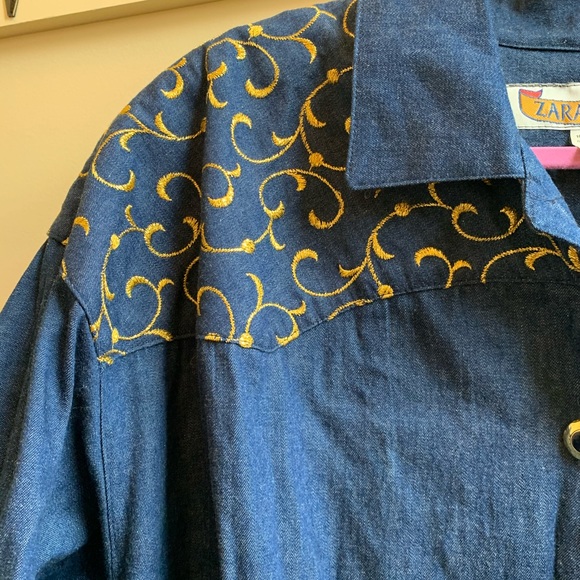 Vintage Jean Shirt Dress - Picture 4 of 10